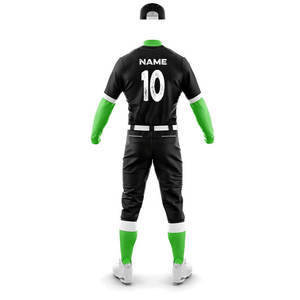 Uniformes de Béisbol Personalizados Transpirables Sublimados con Bordado Completo de Botones, 100% Poliéster, Colores y Tallas Personalizadas - Product Image 3