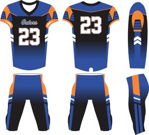 Conjunto de Uniforme de Fútbol Americano con Corte Automatizado, Manga Corta, Nombre del Equipo y Logotipo Personalizados, Impresión Sublimada, 100% Poliéster, Anti-UV - Product Image 4