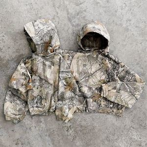 Sweats à capuche pour hommes Fabricants de vêtements Logo personnalisé Sweat à capuche zippé 100% coton mélangé Impression numérique Real Tree Hoodies pour hommes - Product Image 3