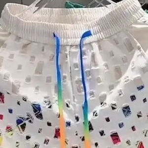 Pantalones cortos deportivos informales con logotipo personalizado para hombre, pantalones cortos de malla para hombre, pantalones cortos de secado rápido, novedad de 2025, conjunto corto de diseñador para hombre - Product Image 6