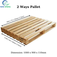 Nouvelle palette multicouche en pin/acaçia/caoutchouc NewSpring WP, simple face, entrée 4 directions, origine Vietnam, vente en gros à prix abordable