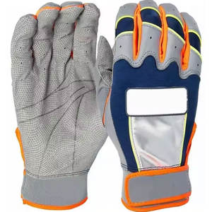 Guantes de béisbol de cuero genuino de calidad profesional con diseño personalizable y uso de color para adultos hechos en Pakistán - Product Image 5