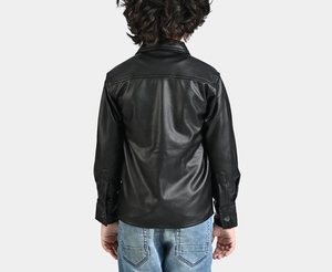 2026 nouveauté à la mode enfants veste en cuir garçons filles élégant vêtements d'extérieur confortable à la mode vestes approvisionnement en gros - Product Image 2