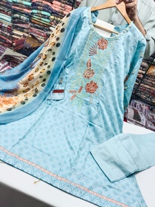 Dernière Collection de robe 3 pièces de pelouse indienne/pakistan, produit populaire 2022 - Product Image 5