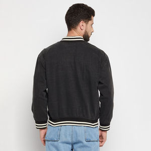 Chaqueta Universitaria de Lana con Logotipo Personalizado al por Mayor para Hombre, Tipo de Cierre con Botones, Bolsillos, Chaqueta Bomber de Béisbol Cálida para Hombre - Product Image 2