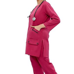 Prix de gros pour les ensembles d'uniformes de travail, ensembles d'uniformes de travail pour infirmières avec poches, ensembles d'uniformes de travail pour le personnel de santé, ensembles d'uniformes d'hôpital d'été - Product Image 5