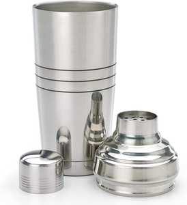 Coctelera Moderna de 24 Onzas de Acero Inoxidable Cepillado con Diseño Floral, Elegante Empaque para Bar en Casa - Product Image 4