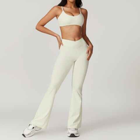 Conjunto Deportivo Reversible de 3 Piezas para Mujer, Talla Grande, para Gimnasio y Fitness, Top Corto sin Mangas con Aberturas, Leggings de Alta Elasticidad