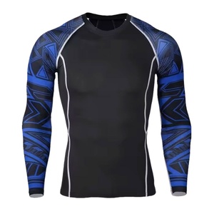 <b>Men</b> Full Sleeve Rash Guard Compression Shirt UPF 50+ UV Protection Quick Dry Breathable Eco-Friendly <b>Swim</b> Surf <b>Top</b> - Product Image 1
