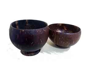 ชามกะลามะพร้าวแบบเวียดนามทำมือพร้อม99GD กะลามะพร้าวแท้ขัดมัน - Product Image 2