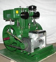 Moteur diesel 4 temps refroidi par eau de type Lister, neuf, pour usage agricole, 6-22 CV, garantie 1 an, monocylindre/double cylindre, avec poignée