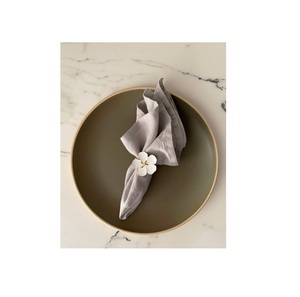 Porte-anneau de serviette de fleur blanche mariage noël fête d'anniversaire arc anneaux de serviette boucles pour porte-anneau de Serviette de Table - Product Image 1