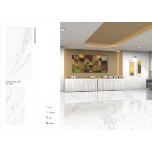 90x180cm Porcelain Slab Tiles Travertino Crema Glossy 10mm 3x6ft Floor Wall Design 900x1800mm Glazed Ceramika - Product Image 6