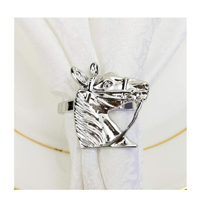 Rond de serviette en métal de qualité supérieure pour accessoires de table d'hôtel à bas prix - Product Image 5