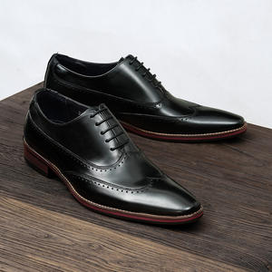 รองเท้าหนังกลับนิ่มแบบ Brogue ขอบเจาะรู พื้นรองเท้าน้ำหนักเบา รองเท้าลำลองสำหรับผู้ชาย รองเท้าแฟชั่น - Product Image 2