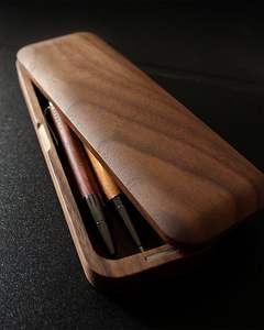 STYLO EN BOIS FAIT À LA MAIN BAMBOU Ensemble de stylos cadeau de haute qualité Logo gravé personnalisé Stylo en bois avec boîte en bois - Product Image 5