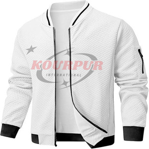 Nouvelle arrivée Veste universitaire pour homme en différentes couleurs avec style zippé Veste hautement recommandée au prix de gros - Product Image 1