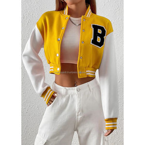 Chaquetas Varsity de Béisbol Vintage de Alta Calidad al por Mayor, con Mangas de Cuero y Lana, Bordado de Chenille, Logotipo Personalizado - Product Image 1