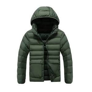 Abrigo de algodón de tres espadas para hombre, Invierno 2025, estilo coreano, ajustado, extraíble, con capucha, informal, de moda, Abrigo recto de hueso - Product Image 2