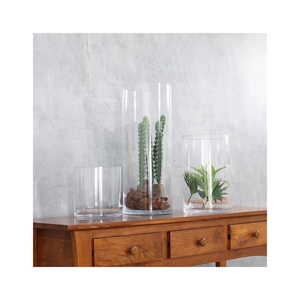 Vase en tube de verre cristal de la meilleure qualité pour la décoration d'hôtels - Product Image 5
