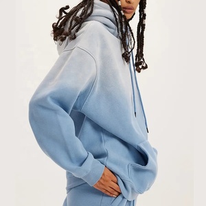 Ensemble sweat à capuche surdimensionné délavé à l'acide unisexe personnalisé de haute qualité 100% coton vêtements de rue survêtements pour hommes/femmes sports de gymnastique d'hiver - Product Image 2