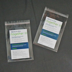 Sacs d'emballage personnalisés pour masque zip-lock étanche à l'humidité en plastique PE avec joint auto-adhésif Emballage en carton - Product Image 5