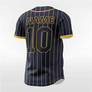 <b>Baseball</b> Jersey Manufacturer Denim Soft-touch Fabric Custom Men's - Product Image 5