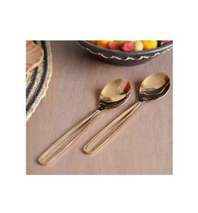 ชุดเสิร์ฟสลัดทองเหลืองร่วมสมัยดีไซน์ตามสั่งขนาดเล็กชุบทองแดงสำหรับผสมและเสิร์ฟสลัดอย่างมีประสิทธิภาพ - Product Image 1