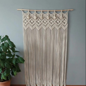 Coustmized <b>Macrame</b> Door <b>Curtain</b> | Large Wedding Backdrop Wall Hanging Tapestry - Product Image 1