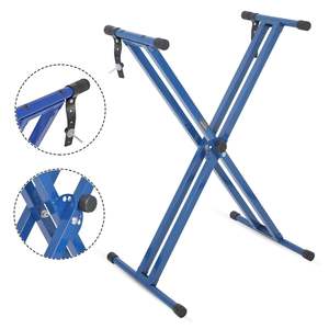 5 Core Keyboard Stand Dual X Shape Adjustable Foldable Portable <b>Key</b> <b>Board</b> DJ Controller Stands - Product Image 1