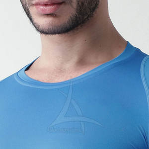 Camisas de compresión para hombre superventas a la moda estirables ecológicas transpirables de manga larga Spandex/poliéster ropa de gimnasio - Product Image 6