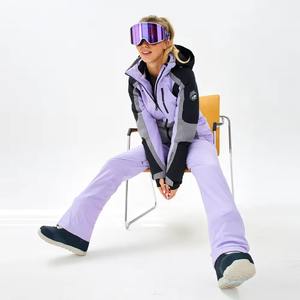 Service OEM Veste de ski à capuche imperméable imprimée Tissu tétraédrique Unisexe Confortable Nouveau design Vente en gros Meilleur prix - Product Image 1