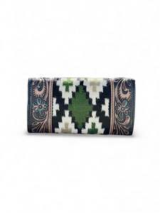 Monederos de Moda Occidental de Primera Calidad, Hechos a Mano con Cuero Genuino, con Botón, Nuevo Monedero Occidental con Diseño Azteca Hecho a Mano - Product Image 2