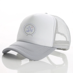 OEM al por mayor personalizado 3D pez bordado Logo impermeable Unisex Golf papá gorras de camionero de espuma 5 paneles deportivo liso diseño en blanco - Product Image 5
