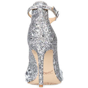 Sandali da sera con cinturino a T Conroy in argento da donna di Jewel Badgley Mischka, taglia 8.5 M, tendenza moda - Product Image 3