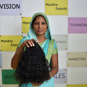 Aucun vendeur vierge couleur noire crépus bouclés faisceaux de cheveux 100% pas cher brut indien fabrication temple extensions de cheveux humains - Product Image 5