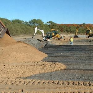 Biaxiaal Weven Warp Gebreide Polyester <span class=keywords><strong>Geogrid</strong></span> Voor Wegenbouw Opritten Lange Service Bestrating Keermuur Kunststof Hdpe - Product Image 3