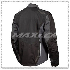 2025 New Arrival Custom Men's Motorcycle <b>Jacket</b> Long Sleeves Black Grey Combo Rural IV Men's Motorbike Textile Auto Racing Wear - Product Image 1