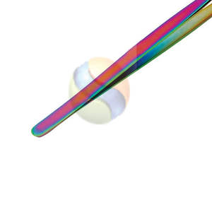 Pinces à extensions de cils de précision de qualité supérieure, outil de beauté professionnel en acier inoxydable, pinces à extensions de cils à ultra-grip - Product Image 4