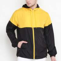 Veste coupe-vent en toile imperméable pour homme, idéale pour la course et l'entraînement, avec logo frontal, à prix abordable