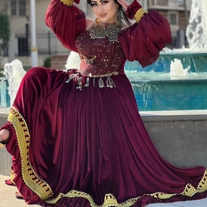 Robe kuchi vintage ethnique tribal, robe de soirée traditionnelle afghane/pakistanaise Kuchi Kochi 3085 - Product Image 3