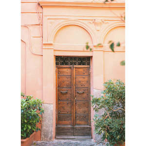 Puerta de Madera Maciza Trastevere con Decoración de Estilo Mediterráneo - Product Image 3