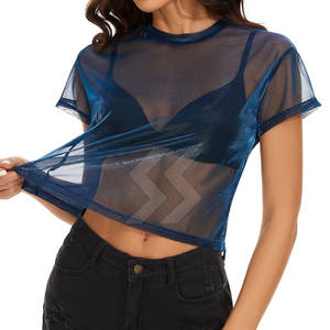 Camisetas de Malla Cuadradas para Mujer, Transpirables, de la Mejor Calidad a un Precio Razonable - Product Image 1