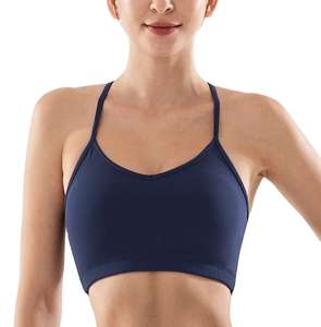 Sujetador deportivo sexy de alta calidad a la moda con logotipo personalizado, Sujetador deportivo de Yoga de alto impacto para mujer, diseño trasero personalizado con tiras - Product Image 1