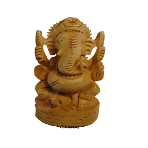 คอลเลกชันใหม่รูปปั้นพระพิฆเนศแกะสลักด้วยมือรูปปั้นหัวช้างทำในอินเดีย - Product Image 2