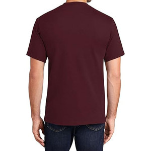 Camiseta gris de mezcla de algodón con cuello redondo liso para hombre, camiseta de rendimiento de algodón/poliéster Dri-Power Active 50/50 ligera Premium - Product Image 6