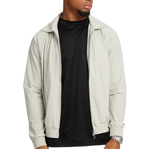 Chaqueta de hombre de alta calidad, chaqueta ligera de nailon con cremallera elástica, chaqueta impermeable con cuello vuelto para hombre - Product Image 5