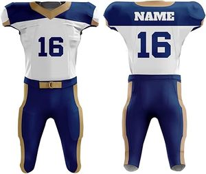 Uniforme de fútbol americano personalizado 2025 Conjunto completo de Jersey y pantalones de sublimación para equipos Clubes OEM y marcas deportivas - Product Image 3