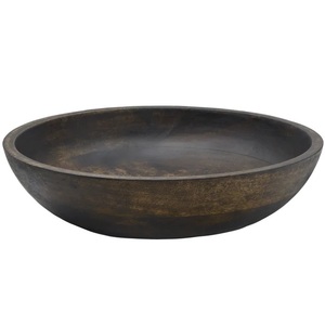 Utensilios de cocina personalizados adornados Ensaladera de frutas de madera de acacia sólida natural sostenible Tamaño pequeño - Product Image 5