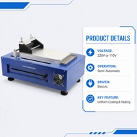 Machine de revêtement d'électrodes de batteries lithium-ion semi-automatique avec fonction de chauffage et pompe électrique en métal
